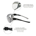 Gafas de seguridad acolchadas cristales transparentes con patillas o goma elástica.  Patillas engomadas en/166