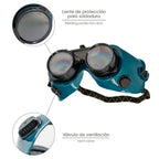 Gafas soldador con lentes abatibles en175