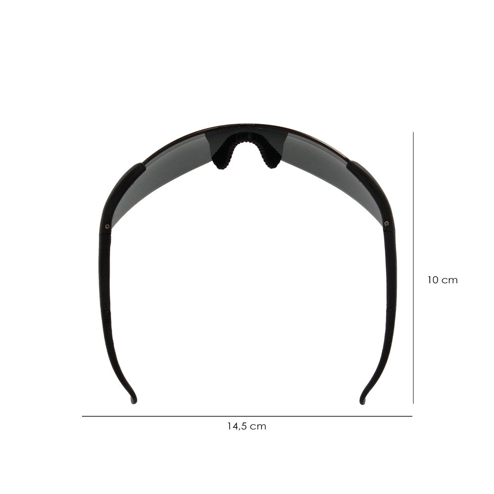 Safety glasses EN166 adjustable temples grey