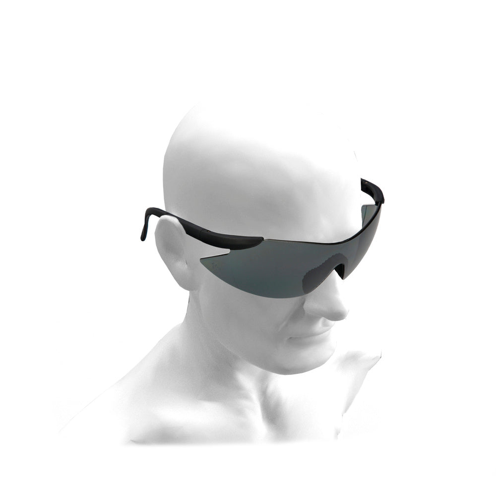 Safety glasses EN166 adjustable temples grey