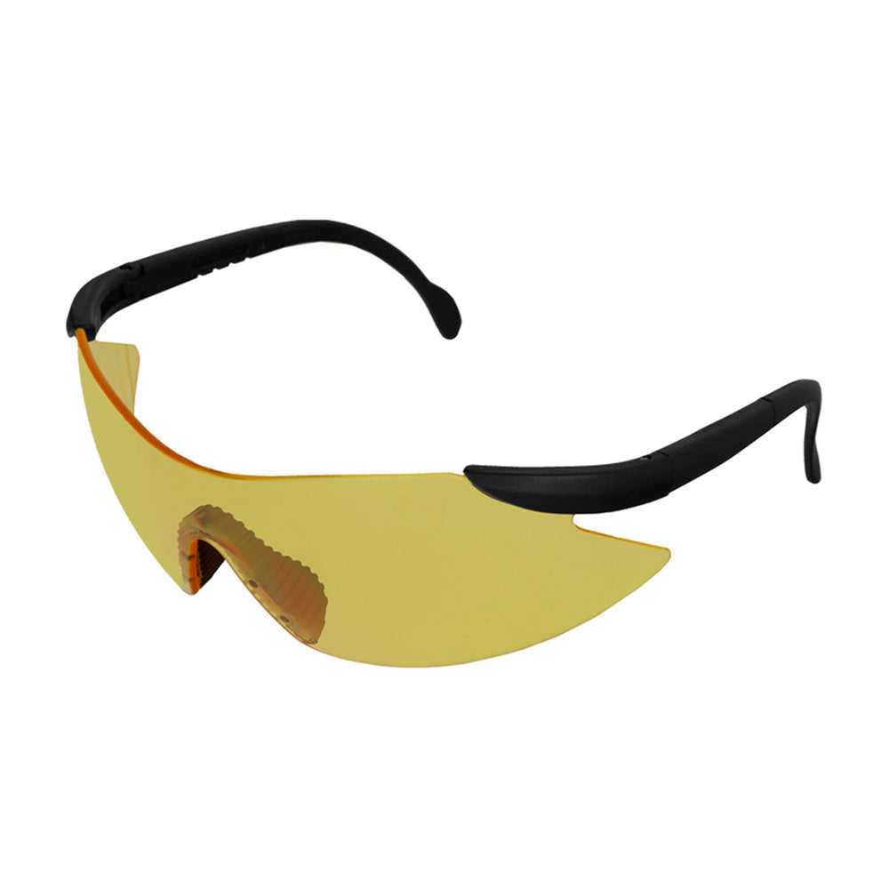 Gafas protección en166 patillas ajustables lentes ámbar, puente engomado, homologadas en166
