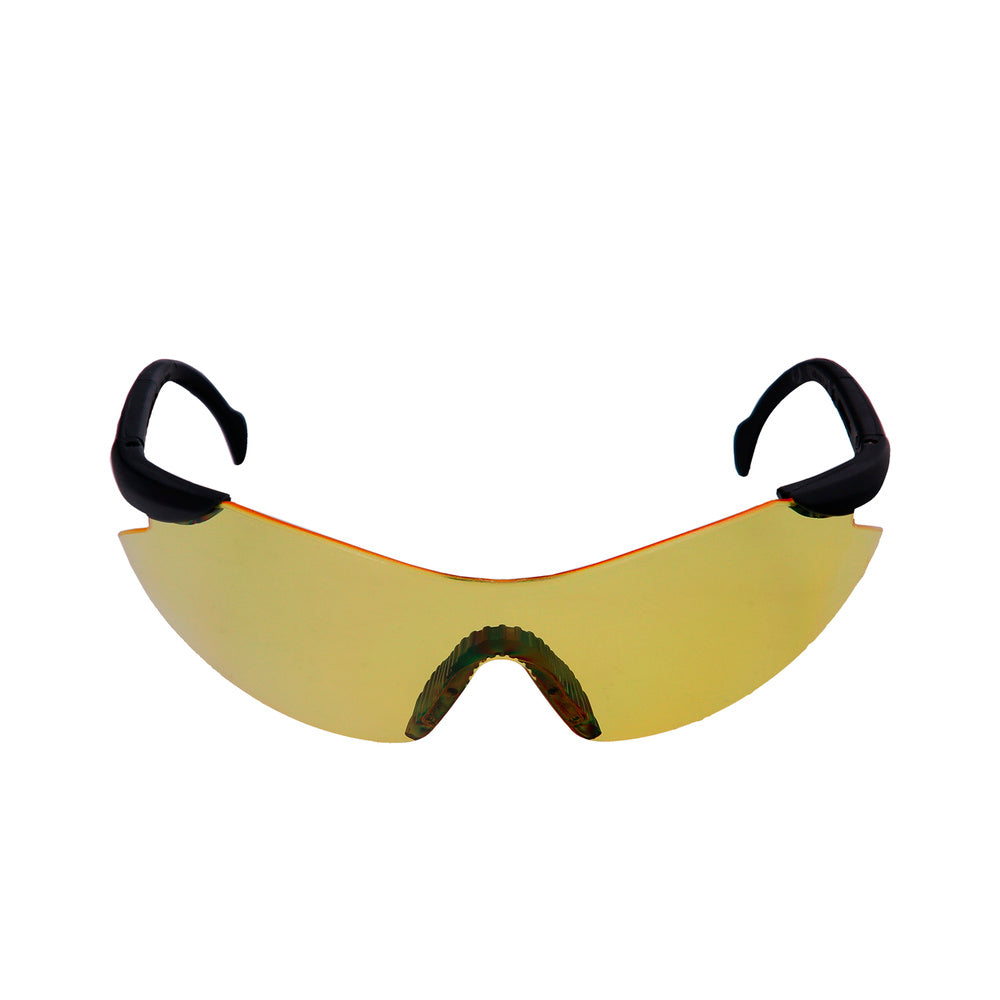 Gafas protección en166 patillas ajustables lentes ámbar, puente engomado, homologadas en166