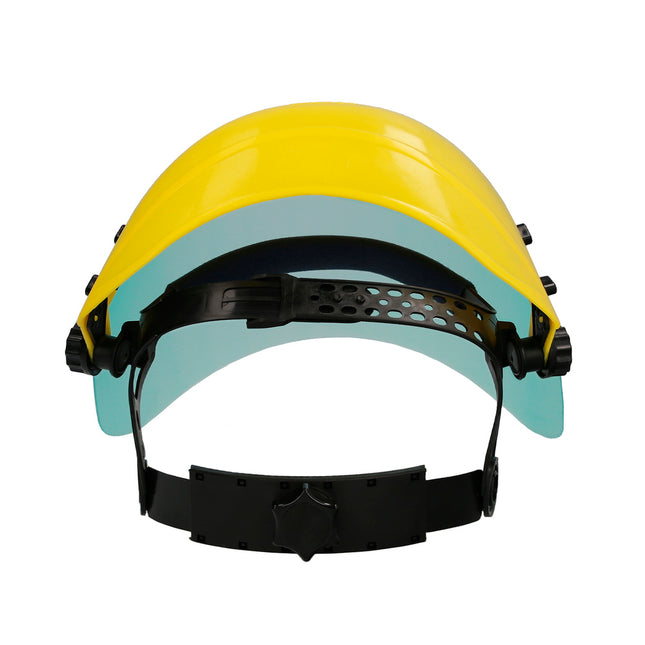 Protector facial con arnes ajustable pantalla policarbonato 390x200 mm. visera seguridad, anti impactos, casco desbrozadora