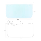 Recambio pantalla 390x200 mm para protector facial con arnés