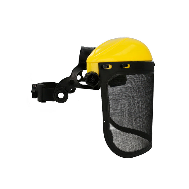 Protector facial con arnes (rejilla) protección facial ajustable malla protectora