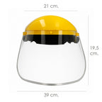Protector facial policarbonato transparente con arnés