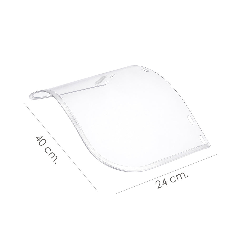 Protector facial policarbonato transparente. Recambio