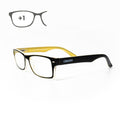 Gafas lectura kansas negro / amarillo. Aumento +1,0 gafas de vista, gafas de aumento, gafas visión borrosa