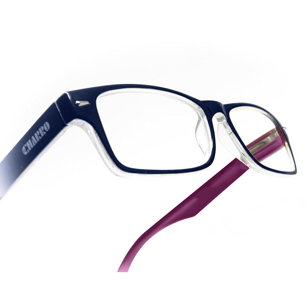 Gafas lectura kansas azul oscuro / rojo. Aumento +2,0 gafas de vista, gafas de aumento, gafas visión borrosa