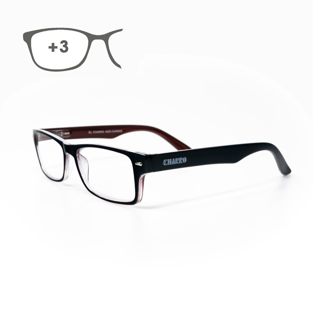 Gafas lectura kansas azul oscuro / rojo. Aumento +3,0 gafas de vista, gafas de aumento, gafas visión borrosa