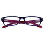 Gafas lectura kansas azul oscuro / rojo. Aumento +3,5 gafas de vista, gafas de aumento, gafas visión borrosa