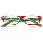 Gafas lectura kansas rojo / verde. Aumento +3,0 gafas de vista, gafas de aumento, gafas visión borrosa