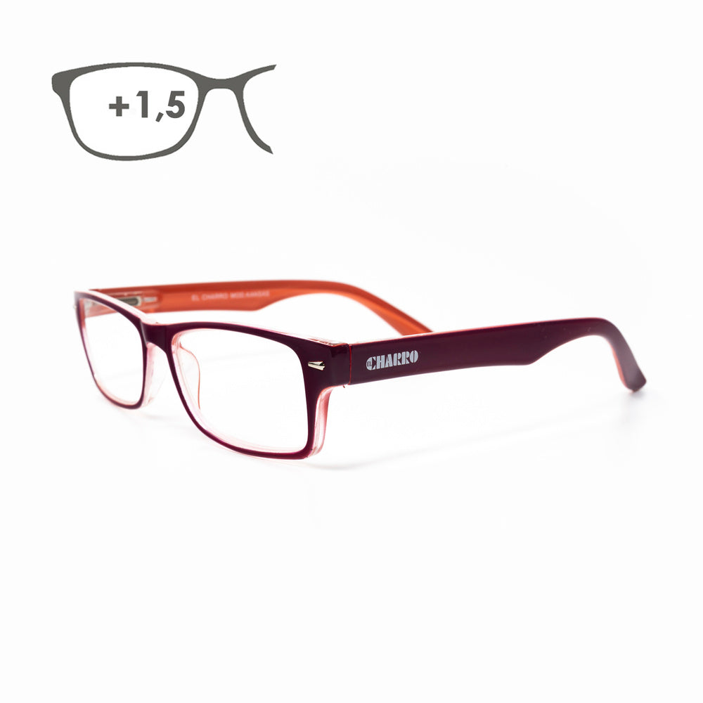 Reading glasses Kansas purple / orange. Magnification +1.5 reading glasses, magnifying glasses, blurred vision glasses