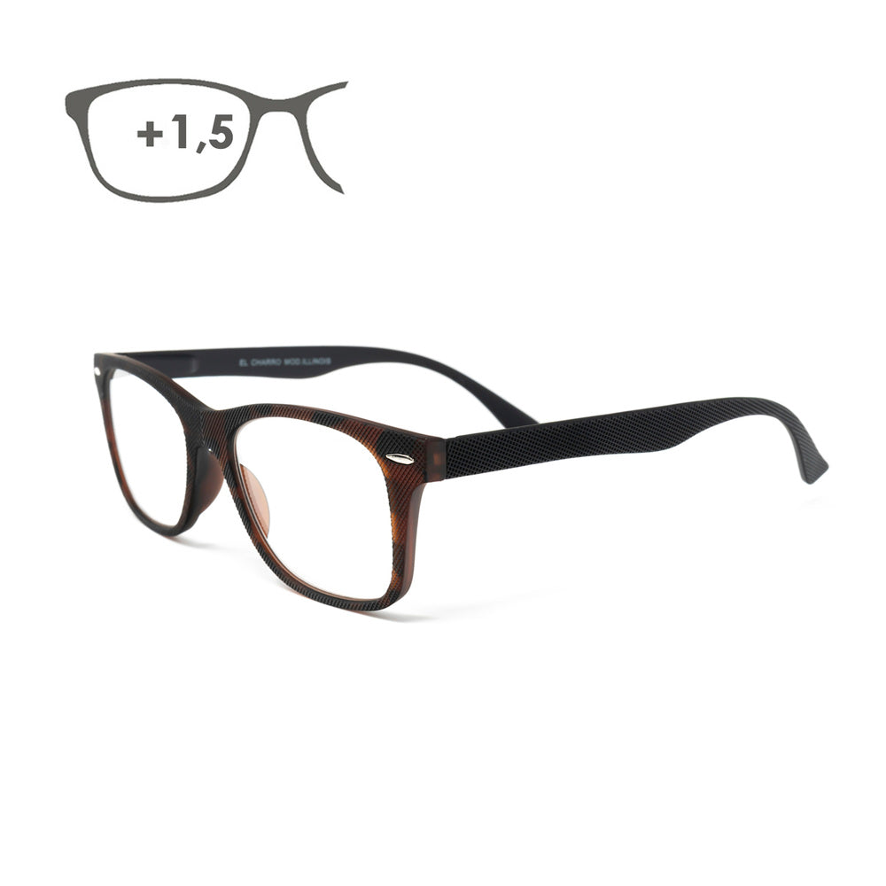Reading glasses Illinois tortoiseshell print magnification +1.5, sight glasses, magnifying glasses, blurred vision glasses