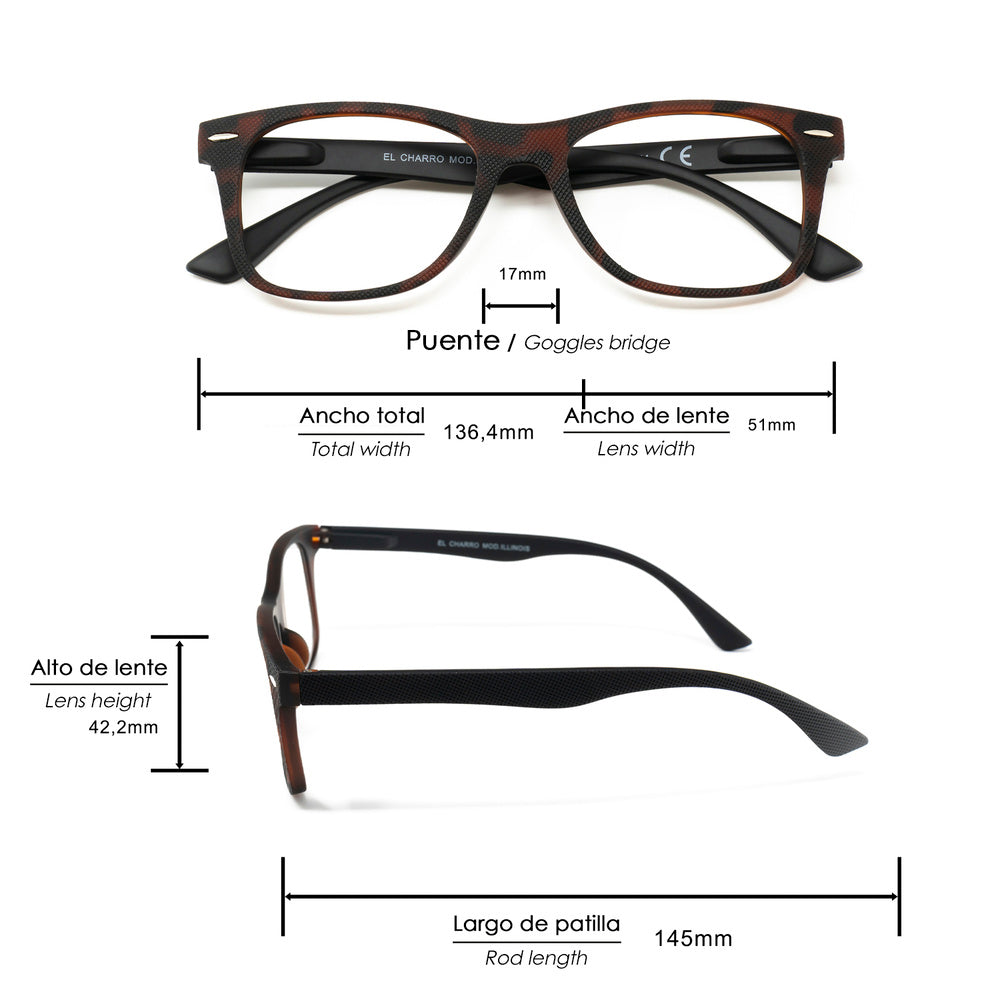 Gafas lectura illinois estampado carey aumento +3,0 gafas de vista, gafas de aumento, gafas visión borrosa