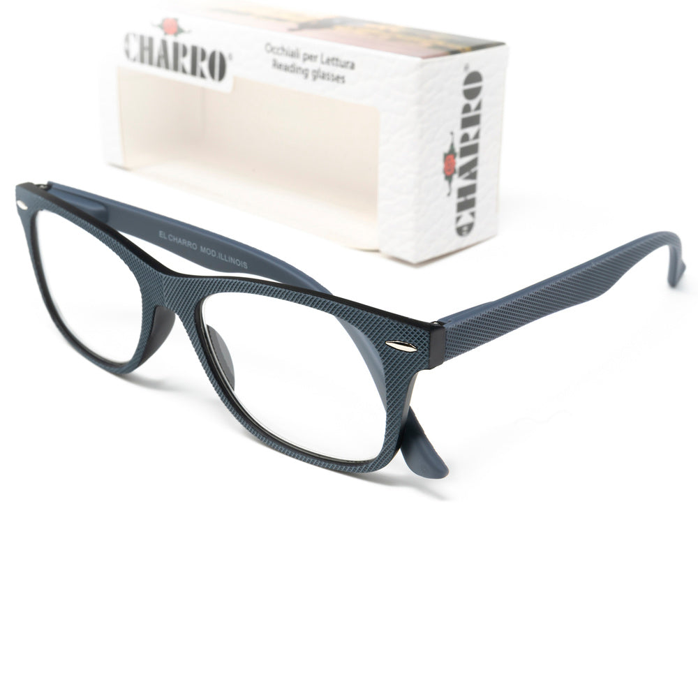 Illinois Gray Reading Glasses Magnification +2.5, reading glasses, magnifying glasses, blurred vision glasses