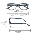 Gafas lectura illinois gris aumento +3,5 gafas de vista, gafas de aumento, gafas visión borrosa