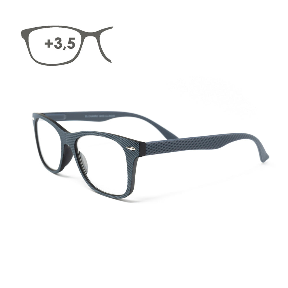 Gafas lectura illinois gris aumento +3,5 gafas de vista, gafas de aumento, gafas visión borrosa