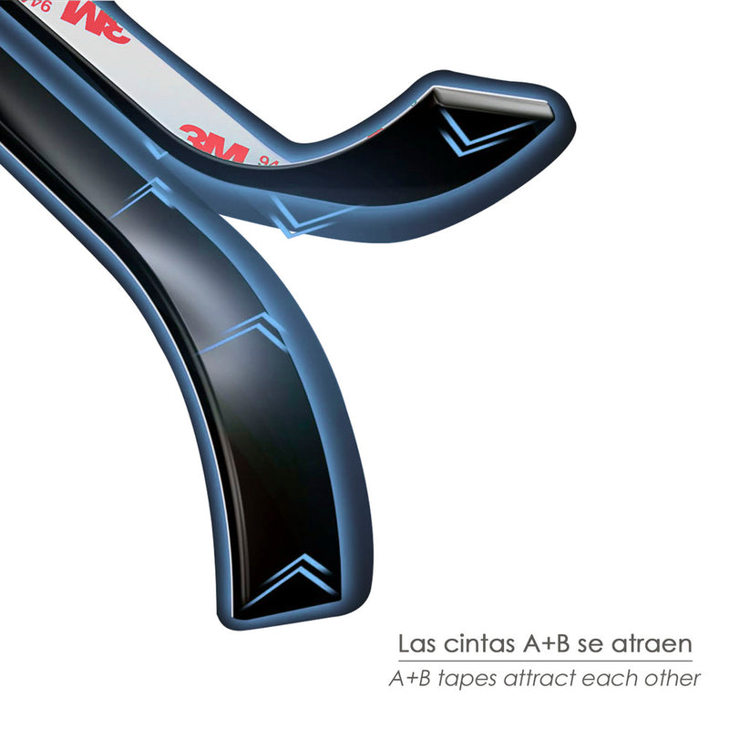 Cinta magnetica adhesiva a+b 1+1m 15mm