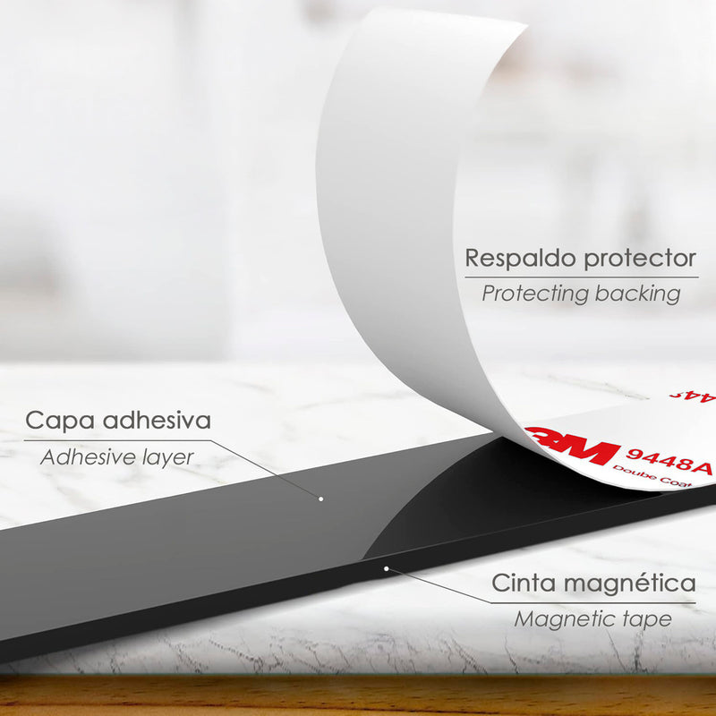 Cinta magnetica adhesiva a+b 1+1m 15mm