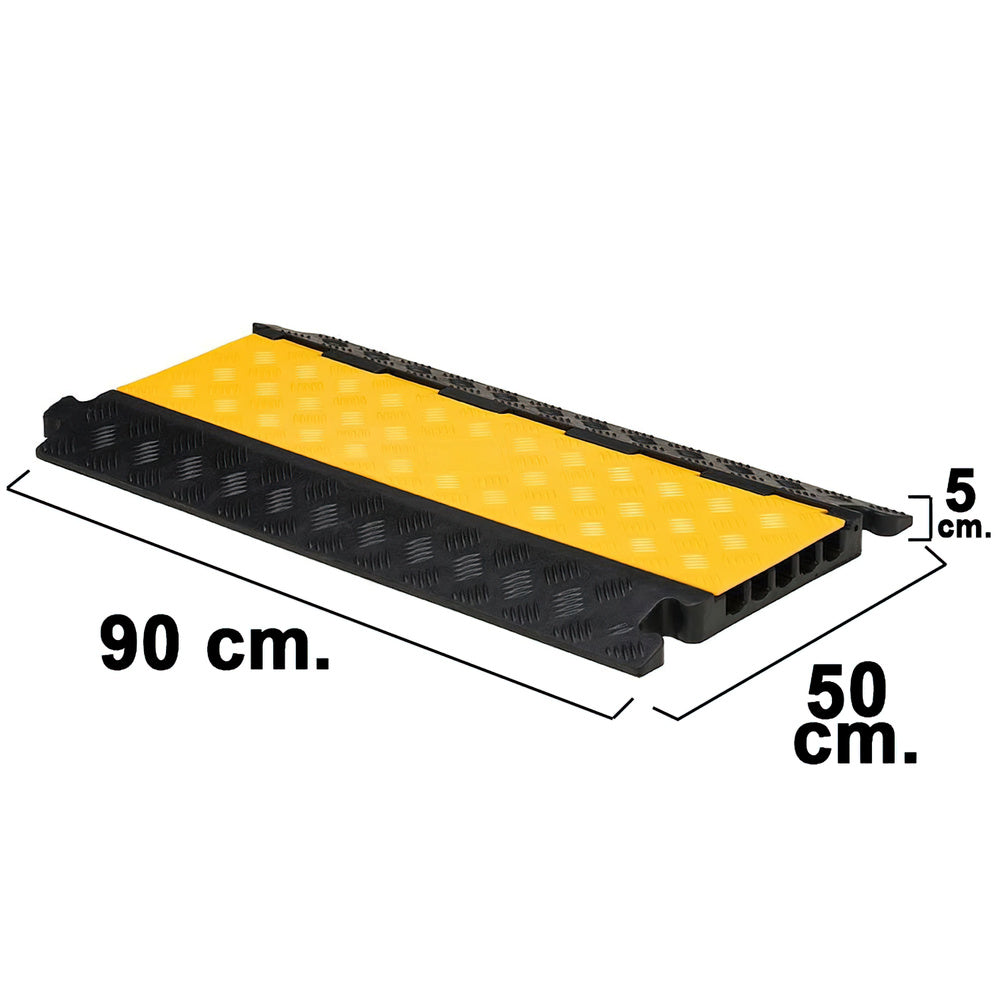 Pasacables para suelo 5 canales 90x50x5 cm