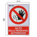 Sign high access only authorized personnel 30x21