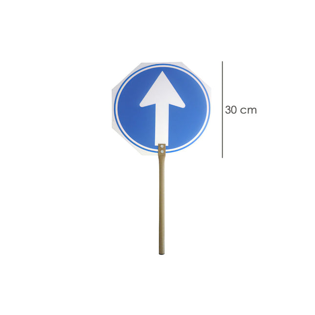 Cartel paletina obra stop - avance 30 x 30 cm