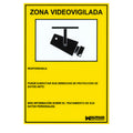 Cartel zona videovigilada 30x21 cm