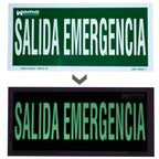 Cartel salida de emergencia 15x30 cm