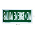 Cartel salida de emergencia 15x30 cm