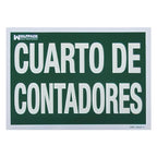 Cartel cuarto de contadores 30x21
