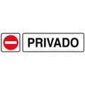 Rotulo adhesivo 250x63 mm privado