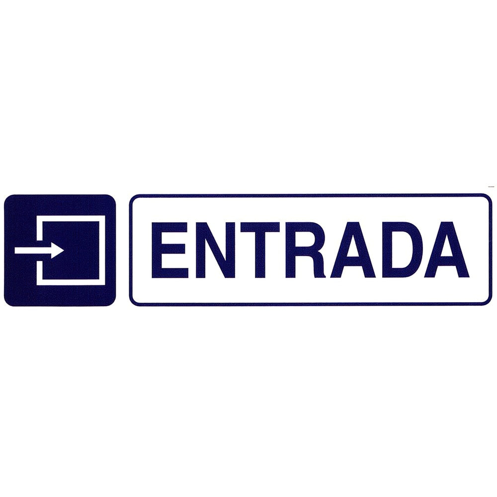 Rotulo adhesivo 250x63 mm entrada