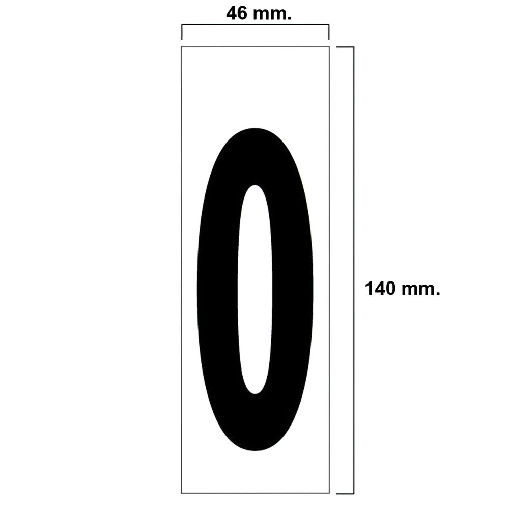 Adhesive number 46x140 mm No. 0