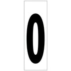 Numero adhesivo 46x140 mm   nº 0