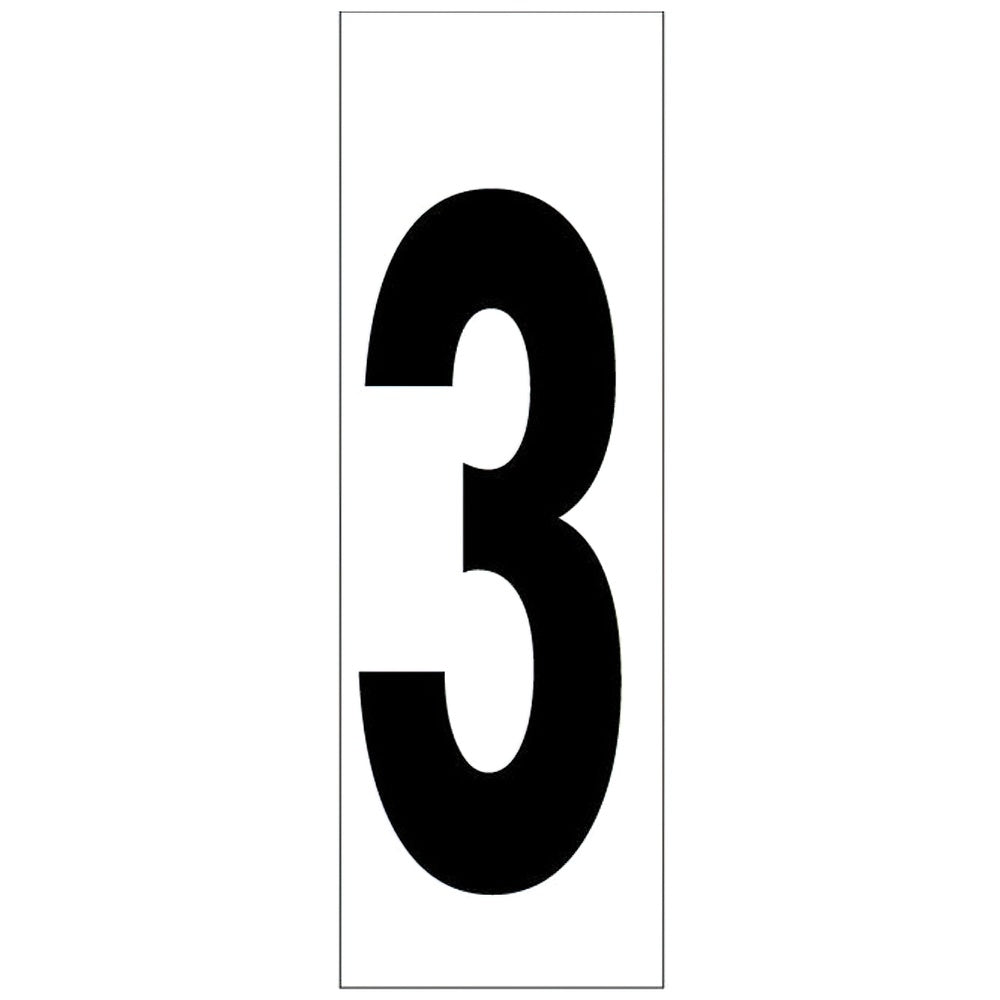 Sticker number 46x140 mm # 3