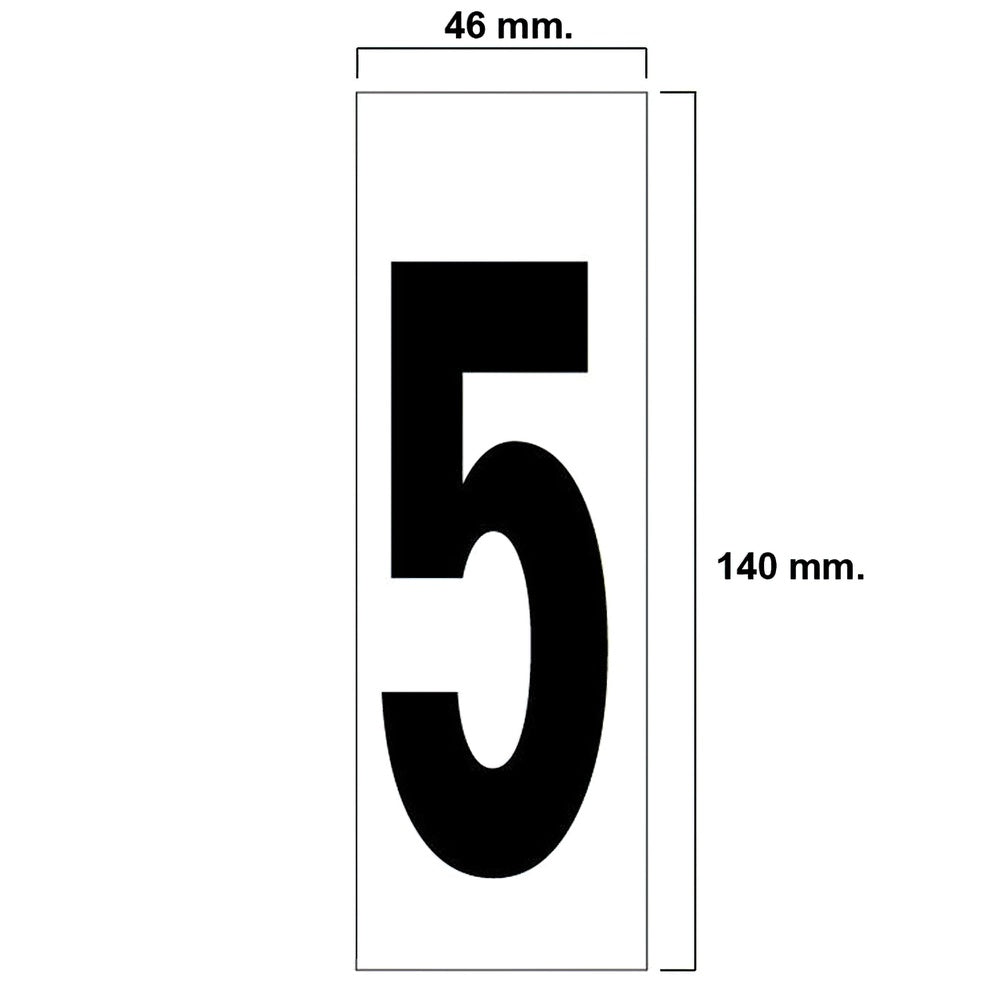 Adhesive number 46x140 mm No. 5
