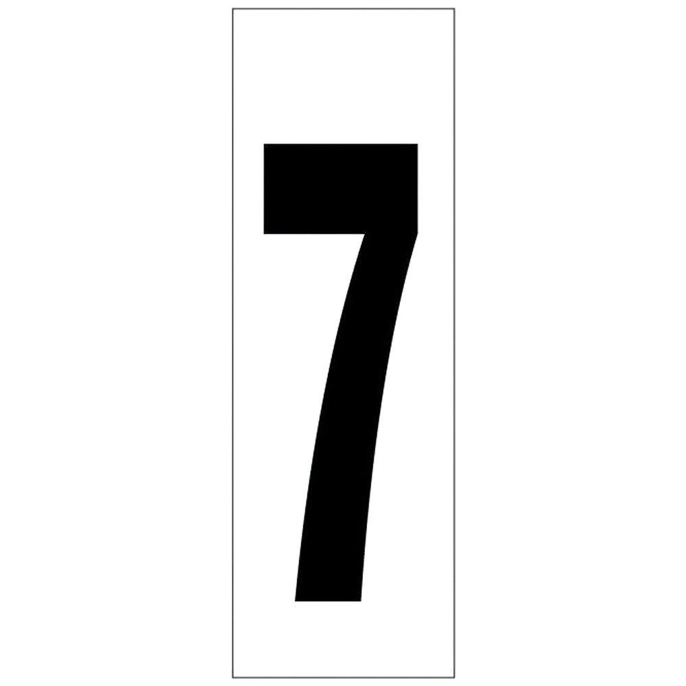 Self-adhesive number 46x140 mm No. 7