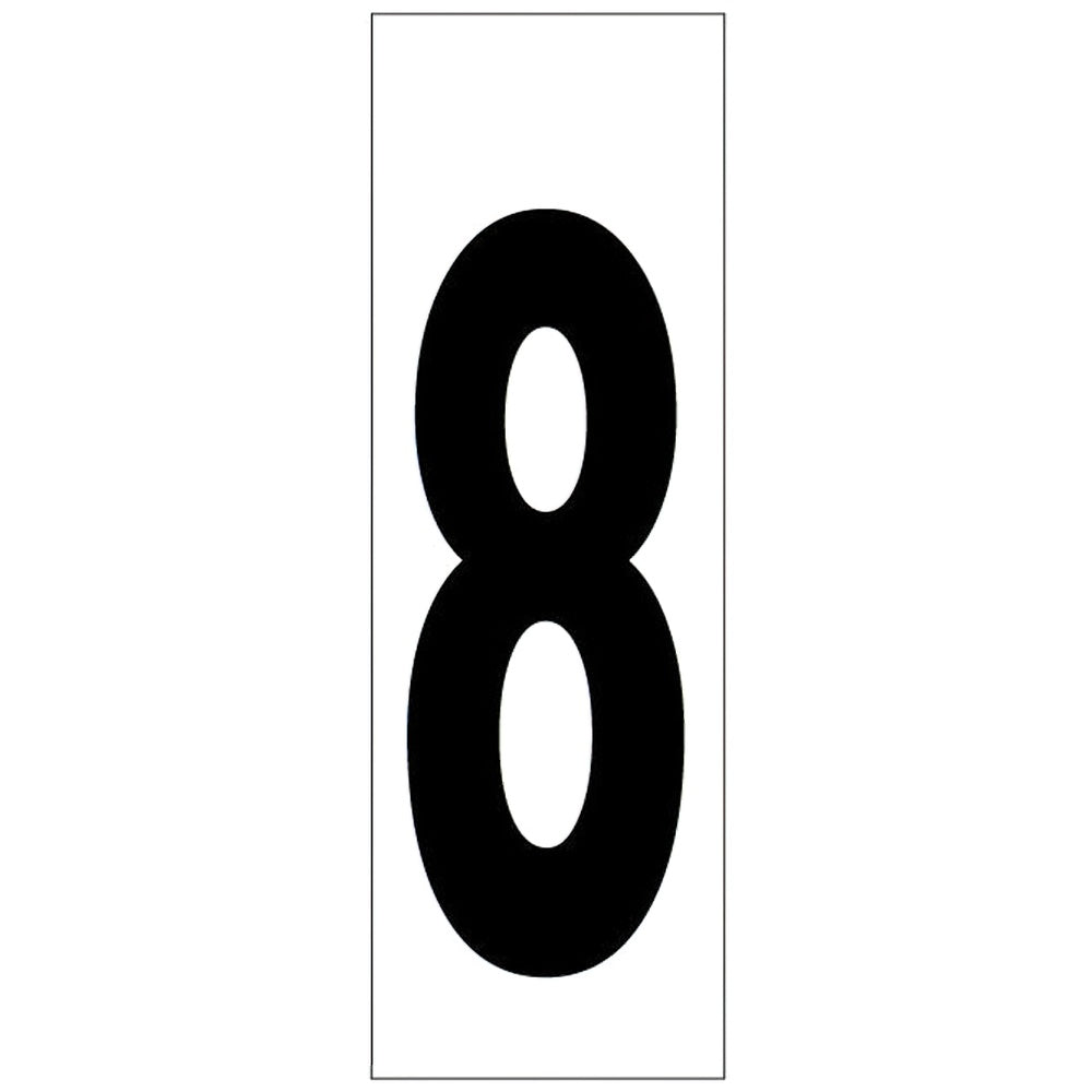 Sticker number 46x140 mm No. 8