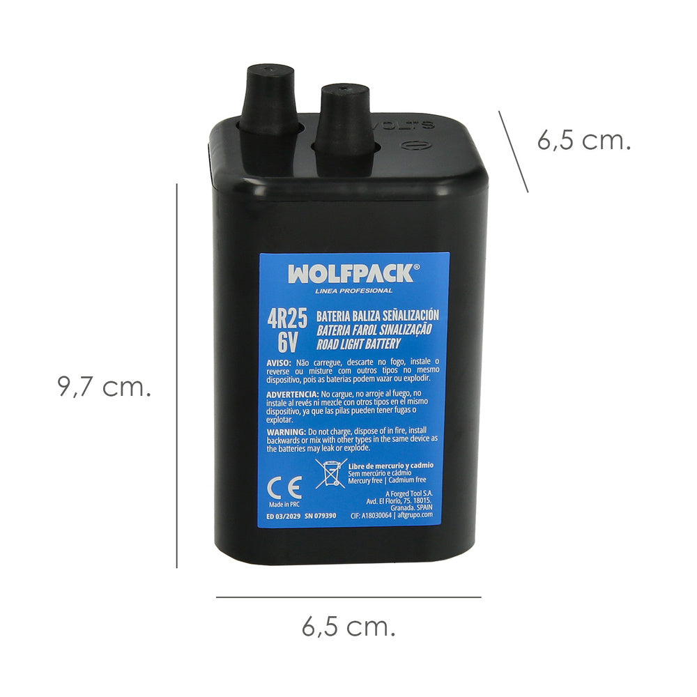 Battery for 6V signaling beacon