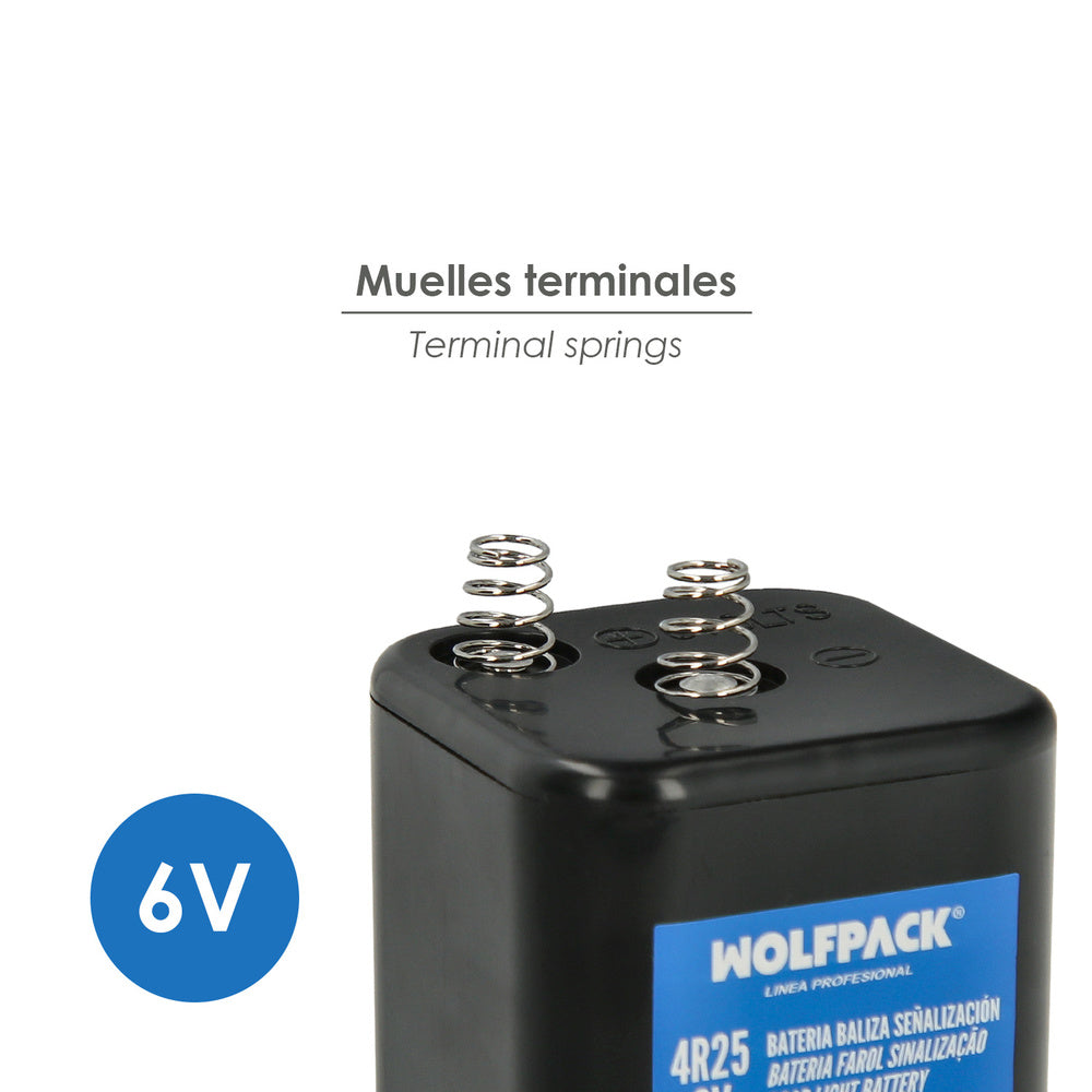 Battery for 6V signaling beacon