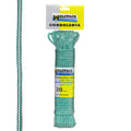 Cuerda trenzada polipropileno blanca / verde (madeja 20 m.)