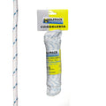 Cuerda nailon alta tenacidad blanca / azul (madeja 15 m.)