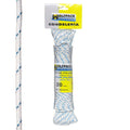 Cuerda nailon alta tenacidad blanca / azul (madeja 20 m.)