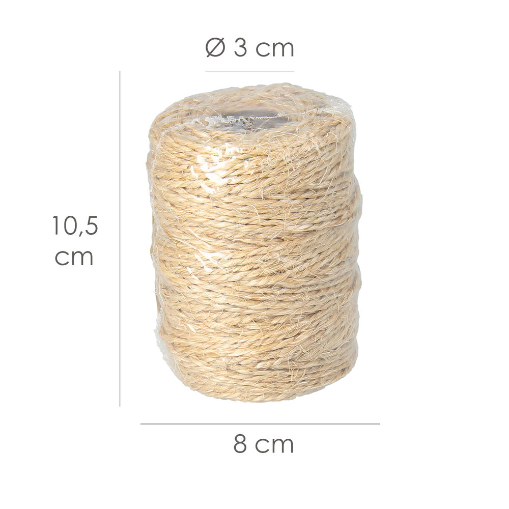 Cuerda sisal nº1 2 cabos (bobina 220 g / 50 m.)