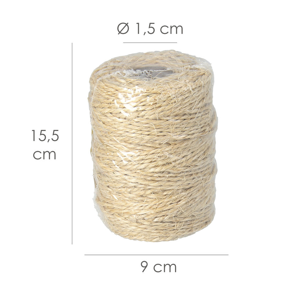 Cuerda sisal nº3 4-2 cabos (bobina 700 g /140 m.)