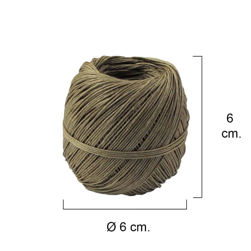 Hilo bramante cáñamo pulido nº 6   (bobina  50 gramos) ø 0,9 mm