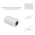 Cuerda trencilla polipropileno blanco (bobina 100 metros)