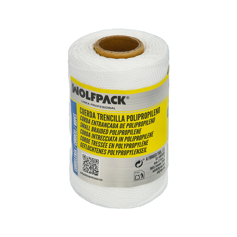Cuerda trencilla polipropileno blanco (bobina 100 metros)