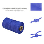 Cuerda trencilla polipropileno azul (bobina 100 metros)